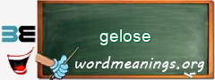 WordMeaning blackboard for gelose